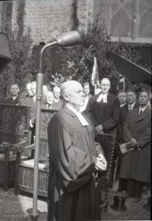 ARH NL Koberg 2452, Amtseinführung Landesbischof Dr. Dr. Hanns Lilje in der Marktkirche, Hannover, 1947