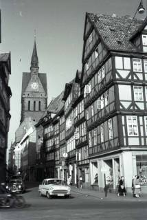 ARH NL Koberg 262, Kramerstraße mit Marktkirche, Hannover, 1958