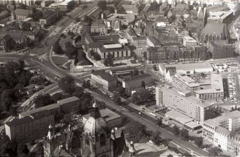 ARH NL Koberg 2624, Leineschloss, Marktkirche und Rathaus, Hannover, 1971