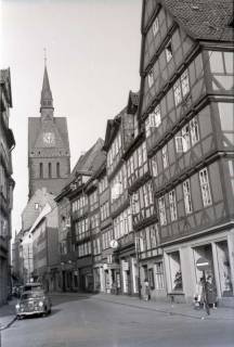 ARH NL Koberg 263, Kramerstraße mit Marktkirche, Hannover, 1958