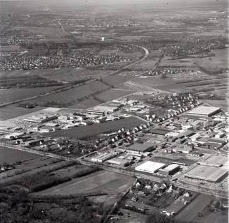 ARH NL Koberg 2870, Gewerbegebiet und Wohnsiedlung, Altwarmbüchen, 1974