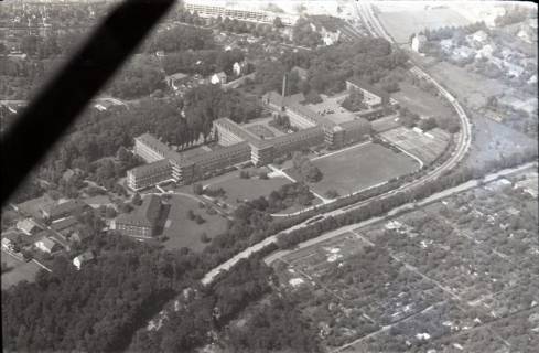 ARH NL Koberg 2965, Messeschnellweg und englisches Lazarett, Hannover, 1960