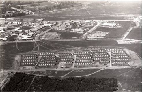 ARH NL Koberg 2972, Gewerbegebiet und Neubausiedlung an der Weimarer Allee, Vahrenheide, 1960