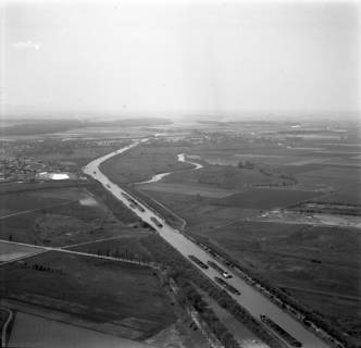 ARH NL Koberg 3172, Südwestliche Blickrichtung auf den Mittellandkanal zwischen Garbsen und Lohnde, 1960