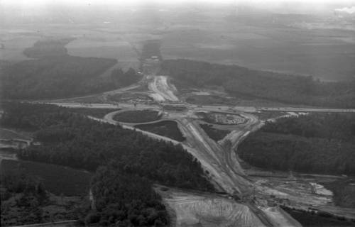 ARH NL Koberg 3268, Baustelle Autobahnkreuz Hannover-Ost (A7/A2), Lehrte, 1960