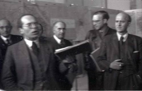ARH NL Koberg 368, Entscheidung des Innenstadtwettbewerbs unter Leitung von Stadtbaurat Rudolf Hillebrecht, 1949
