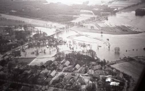 ARH NL Koberg 3899, Hochwasser der Aller, zwischen Rethem und Aller-Leine-Mündung, 1962