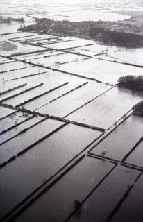 ARH NL Koberg 3906, Hochwasser der Aller, zwischen Rethem und Aller-Leine-Mündung, 1962