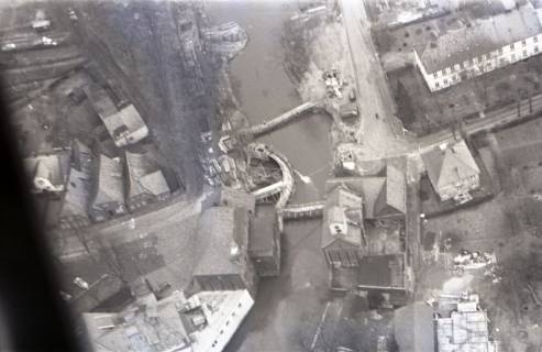 ARH NL Koberg 3956, Mündung des Steinhuder Meerbachs in die Weser, Nienburg/Weser, 1962