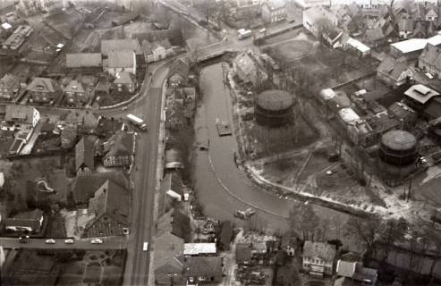 ARH NL Koberg 3960, Mündung des Steinhuder Meerbachs in die Weser, Nienburg/Weser, 1962