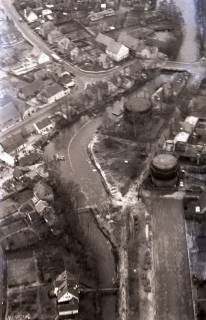 ARH NL Koberg 3962, Mündung des Steinhuder Meerbachs in die Weser, Nienburg/Weser, 1962