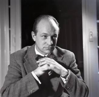 ARH NL Koberg 4926, Bildhauer Ewald Brandt, Porträtaufnahme, 1950