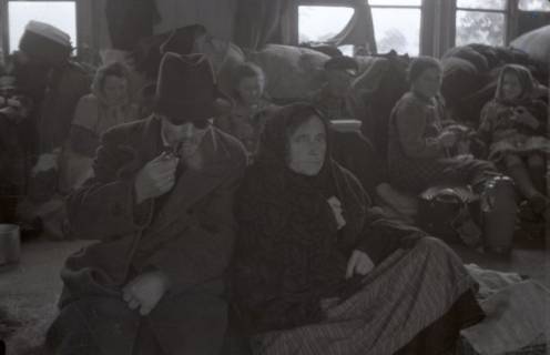 ARH NL Koberg 5007, Geflüchtete in einer Unterkunft, Ahlem, 1945