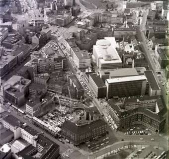 ARH NL Koberg 521, Bahnhofstraße, Schillerstraße und Kurt-Schuhmacher-Straße, Hannover, 1967