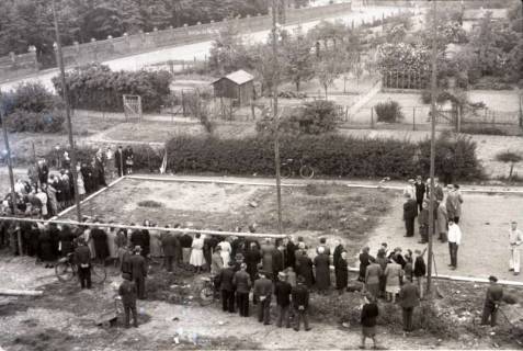 ARH NL Koberg 540, Grundsteinlegung Erich-Klabunde-Hof, Herrenhausen, 1948