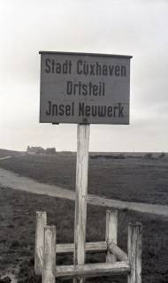 ARH NL Koberg 5531, Ortsschild, Insel Neuwerk, 1957