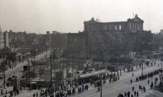 ARH NL Koberg 5789, Kröpckeplatz mit Blick auf die Oper, Hannover, 1948