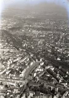 ARH NL Koberg 6178, Berliner Allee mit Hannover Hauptbahnhof, 1958
