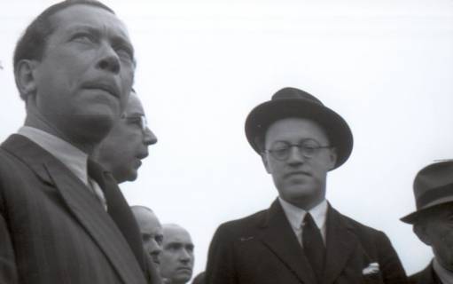 ARH NL Koberg 6710, Vorbesichtigung des heutigen Messegeländes, Hannover, 1947