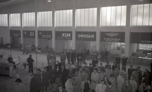 ARH NL Koberg 6774, Bau und Einweihung des Flughafen Langenhagen, Hannover, 1952