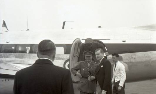 ARH NL Koberg 7067, Ankunft auf dem Flughafen Langenhagen, Hannover, 1953