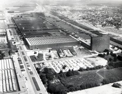 ARH NL Koberg 7148, VW-Werk Wolfsburg mit Mittellandkanal, 1960