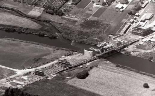 ARH NL Koberg 7298, Brückenbaustelle, Neustadt, 1959