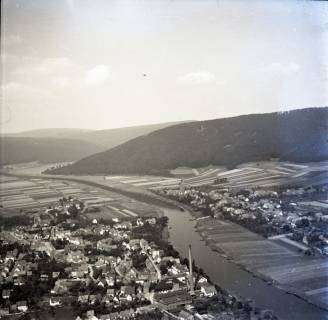 ARH NL Koberg 8620, Weser bei Veckerhagen (links) und Hemeln (rechts), 1957