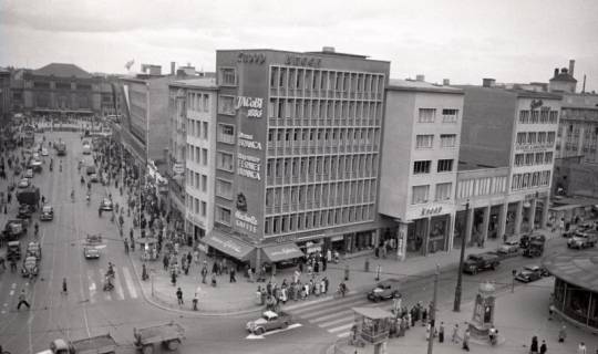 ARH NL Koberg 9329, Blick zum Bahnhof, Hannover, 1952