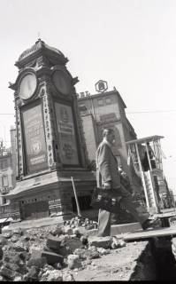 ARH NL Koberg 9355, Baustelle an der Kröpcke-Uhr, Hannover, 1952