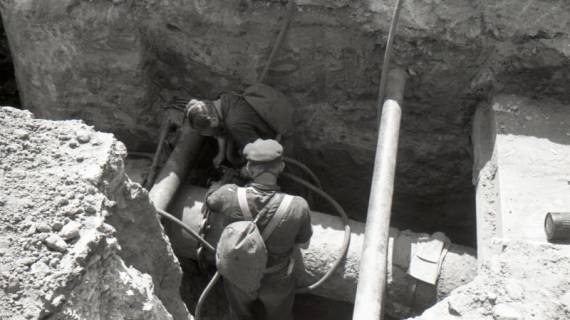 ARH NL Koberg 9603, Bauarbeiten am Steintor, Hannover, 1948