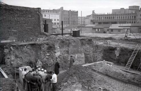ARH NL Koberg 9663, Karmasch-/Grupenstraße im Bau, Hannover, 1953
