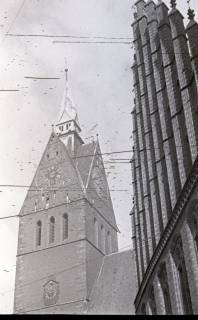 ARH NL Koberg 9774, Turm der Marktkirche, Giebel des Alten Rathaus, Hannover, vor 1939