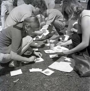 ARH NL Koberg 998, "Rote-Punkt-Aktion" in der Innenstadt, Hannover, 1969