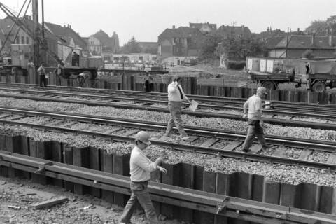ARH NL Mellin 01-078/0015, Bau der Unterführung der heutigen Berliner Allee(?) durch die Deutsche Bundesbahn (DB), Lehrte, ohne Datum