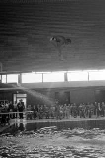 ARH NL Mellin 01-179/0011, Brettspringen im Hallenfreibad, Burgdorf, nach 1970