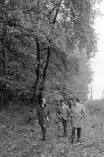 ARH NL Mellin 02-194/0011, Gruppe von Männern an einem Waldrand, um 1970