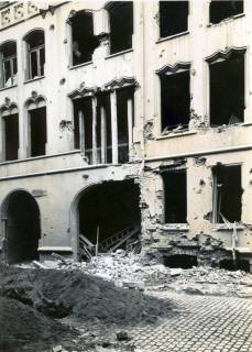 ARH Slg. Mütze 060, Erster Bombenabwurf und Schäden in der Seilerstraße 10, Hannover, 1940