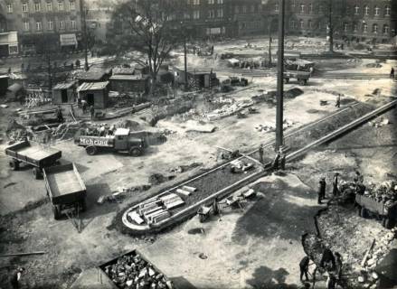 ARH Slg. Mütze 080, Umbau des Ernst-August-Platzes, Hannover, 1938