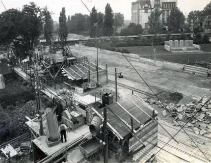 ARH Slg. Mütze 125, Baustelle des Luftschutzbunkers Dühringstraße, Hainholz, 1943