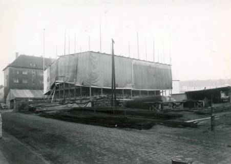 ARH Slg. Mütze 173, Baustelle des Luftschutzbunkers Bunnenbergstraße, Hainholz, 1941