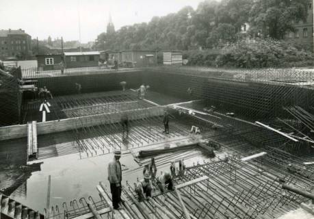 ARH Slg. Mütze 272, Bewehrungsarbeiten am Luftschutzbunker "Am Welfenplatz", Oststadt, 1941