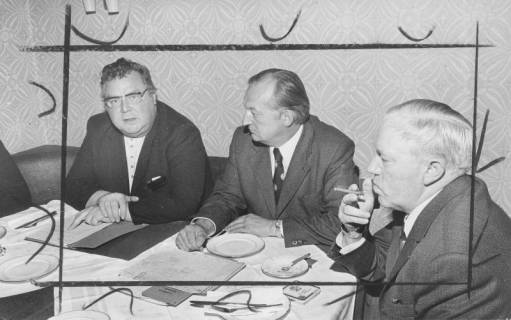 ARH Slg. Bartling 133, Alfred Semsroth, Landrat Landkreis Neustadt (SPD), Henry Hahn, stellvertretender Landrat (CDU), Fritz Meyer (MdL), 1973
