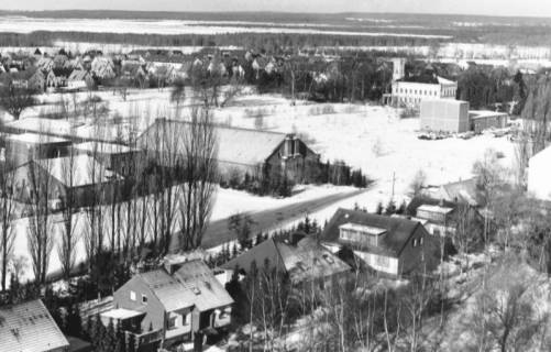 ARH Slg. Bartling 886, Gelände der ehemaligen Neustädter Hütte, verschneit im Winter, Neustadt a. Rbge., um 1980