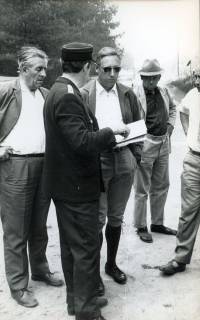 ARH Slg. Bartling 3288, Lagebesprechung beim Waldbrand am Wasserwerk, Schneeren, 1970