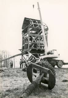ARH Slg. Bartling 3971, Bockwindmühle nach Ausbau eines Kammrades, Dudensen, 1988