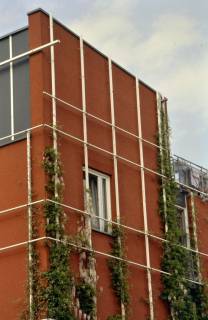 ARH Slg. Bürgerbüro 38, Fassade eines Wohngebäudes im Wohngebiet Spargelacker "Hinter dem Holze", Bemerode, 1999
