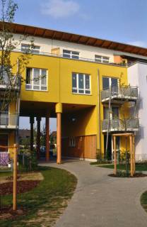 ARH Slg. Bürgerbüro 51, Unterführung beim Wohngebäude an der Annette-Kolb-Straße in der Regenbogensiedlung, Misburg, 1999
