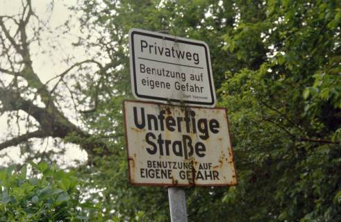 ARH Slg. Bürgerbüro 183, Warnschild, Ricklingen, 1997