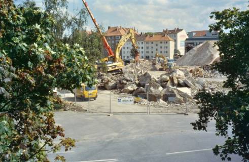 ARH Slg. Bürgerbüro 473, Abriss der ehemaligen Lindener Aktien-Brauerei , Blick Richtung Gartenallee, Linden, 2000